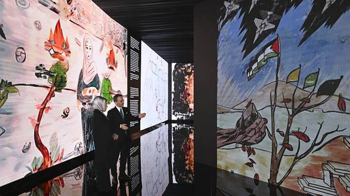 防弹梦想：土耳其展出加沙儿童的绘画作品