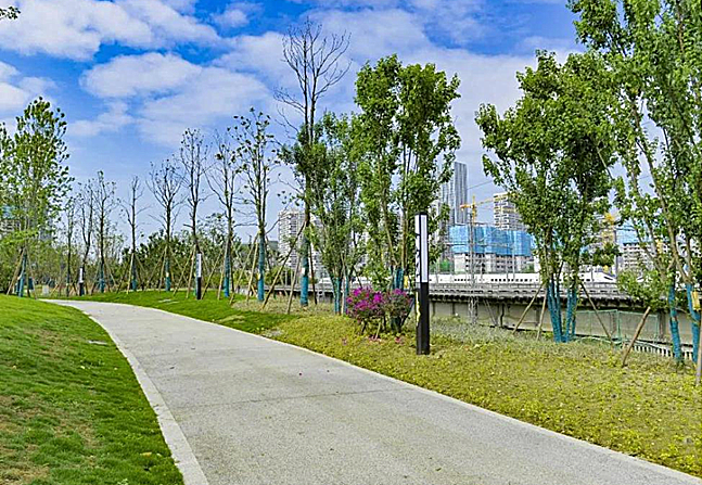 铁路沿线变身“高颜值”公园